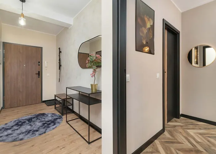 Jasny I Elegancki Pastelowa Z Parkingiem By Renters Гданьск