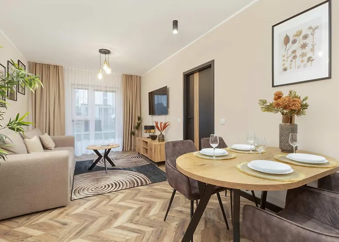 Jasny I Elegancki Pastelowa Z Parkingiem By Renters Appartement Gdańsk